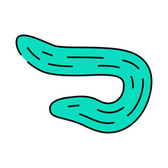 armenian cucumber line icon vector. armenian cucumber sign. isolated symbol illustration