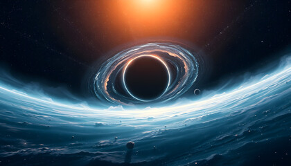 Blackhole Background with space