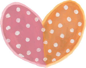 Valentine love hearts hand drawn watercolour hearts illustration vector with isolated white background