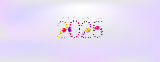 An eye-catching Happy New Year 2025 wallpaper, featuring a colorful and beautiful design to mark the new year celebration