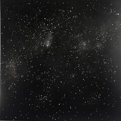 Obraz premium Starry night sky with distant galaxies and stars
