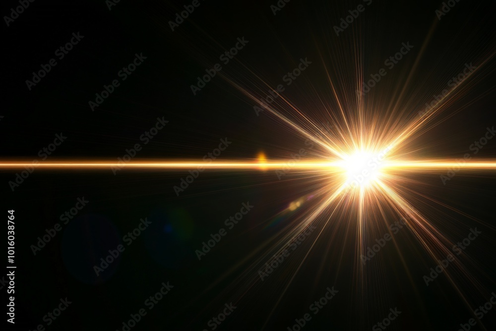 Poster a radiant starburst illuminates the dark expanse of space, creating a focal point that draws attenti