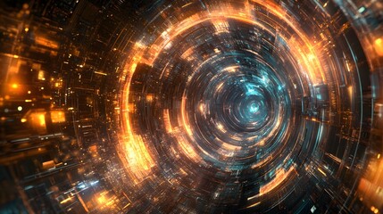 Obraz premium Abstract futuristic background. 