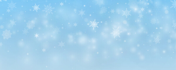 Winter background, snowflakes on a beautiful background, Christmas background for cards, snowfall. Snowy nature landscape, winter dust png.