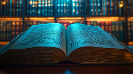 Obraz premium image of an open book with the Universal Declaration of Human Rights