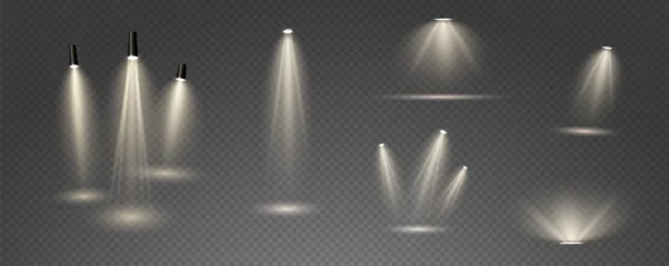 Ingelijste posters The vector set of light includes a light source, studio lighting, walls, and a PNG. It also includes spotlight lighting and a spotlight PNG. Finally, it includes light beams and a light effect. © Александр Боярин