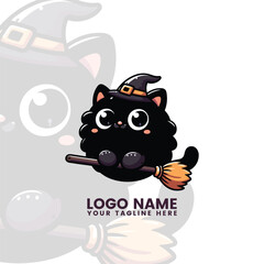 Happy Witch's Black Cat