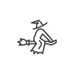 Flying Witch line icon