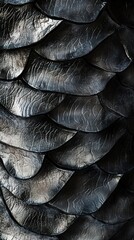 Fototapeta premium Dragon Scales: A Close-Up Look at the Texture of a Mythical Creature