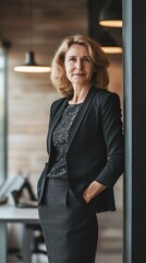 Fototapeta premium Confident Businesswoman Standing in Office Professional Portrait