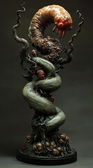 Obraz premium Surreal Creature Sculpture: A Twisted and Grotesque Fantasy