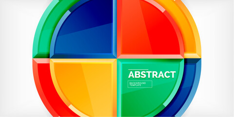 Triangle circles background. Vector Illustration For Wallpaper, Banner, Background, Card, Book Illustration, landing page