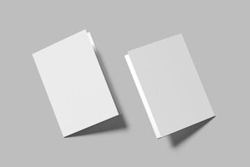 A5 Trifold Brochure Blank Mockup