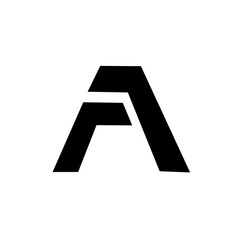 Simple letter A logo design,A template,icon A