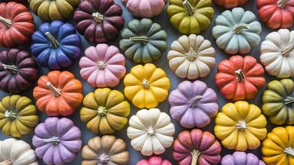 Pumpkins, gourds, colorful, autumn, fall, harvest, variety, multicolored, squash, decorative, seasonal, festive, ornamental, diverse, miniature, assorted, vibrant, heirloom, organic, produce, agricult