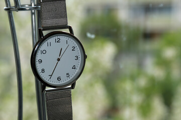 Women's wristwatch black.