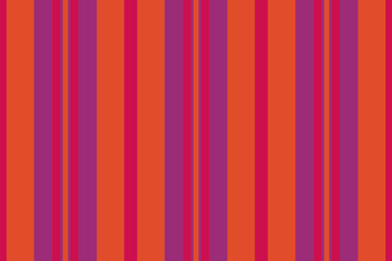 Obraz premium Wulticoloured stripe fabric texture, panel lines textile background. Varmony seamless vector vertical pattern in red and pink colors.