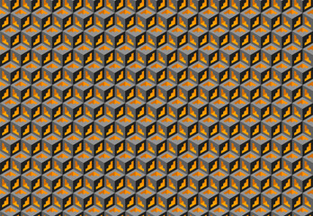 Modern geometric background for business or corporate presentation. Tech seamless ornamental vector pattern for banner design. Tillable grid mesh repeatable technology.