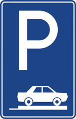 Parking, Stopping and Parking signs, Highway Signs, Highway Standard Traffic Signs Turkey (Turkish: Karayolları Standart Trafik İşaret Levhaları, Duraklama ve Park Etme İşaretleri, Park Yeri)