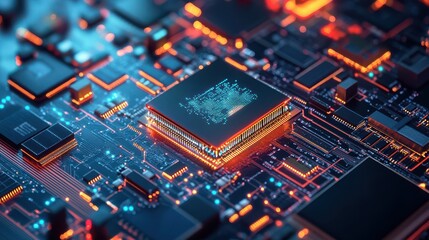 Fototapeta premium Embedded Systems Enhancing Smart Devices for Modern Technology Solutions
