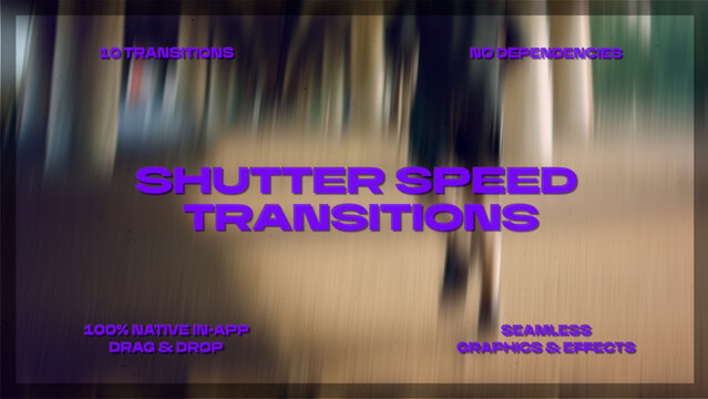 Shutter Speed Transitions