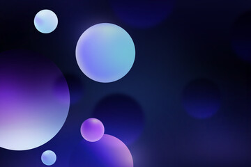 Abstract modern geometric circle soft light gradient blue purple background for Graphic business hitech technology digital design illustration web template backdrop desktop wallpaper bubbles banner