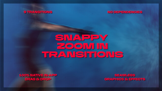 Snappy Zoom In Transitions