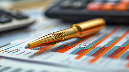 commercial photograph of a financial letter about the stock market