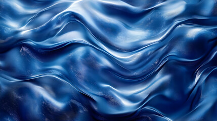 Obraz premium Abstract 3D Blue Waves Background