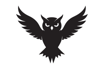 Owl silhouette vector illustration