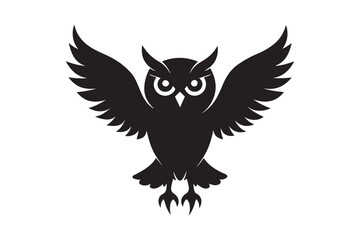 Owl silhouette vector illustration