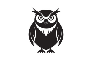 Owl silhouette vector illustration