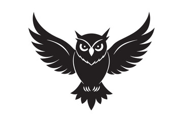 Owl silhouette vector illustration