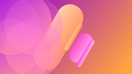 ABSTRACT BACKGROUND ELEGANT GRADIENT ORANGE PURPLE SMOOTH LIQUID COLORFUL DESIGN WITH GEOMETRIC SHAPES VECTOR TEMPLATE GOOD FOR MODERN WEBSITE, WALLPAPER, COVER DESIGN 