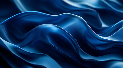 Obraz premium Abstract Blue 3D Wave Background