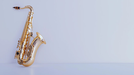 Naklejka premium Saxophone. Generative AI.