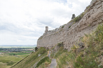 Hiking trail at Scotts Bluff National Monument, Nebraska
