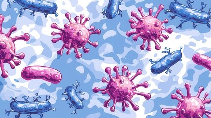 Design targeting a pathogen, high-detail medical illustration, clinical, scientific, [design , target , pathogen], ,