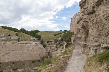 Hiking trail at Scotts Bluff National Monument, Nebraska