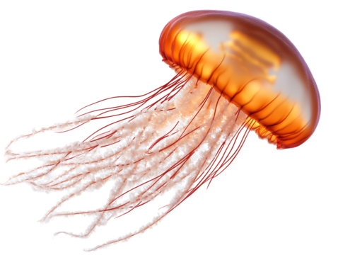a jellyfish with long tentacles