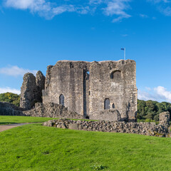 Scottish Castle Ruins of Dundonald in Ayrshire Scotland