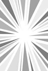 モノクロのサンバーストのイラスト