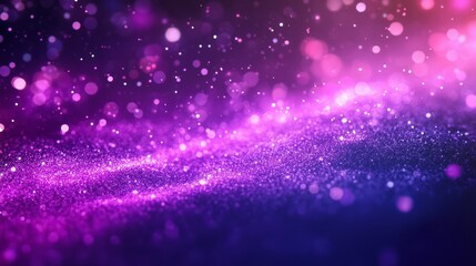 Obraz premium Trendy holographic gradient purple wallpaper background with vibrant neon shades, perfect for modern designs, digital art projects, and eye-catching visuals in interior decor and graphic applications 