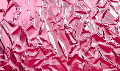 Fototapeta premium pink silver foil texture, Generative AI