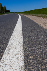 paved road for transport in rural areas