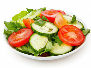 Fresh vegetable salad plate for healthy eating and spring diet inspiration