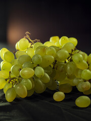 THE GRAPES ARE ON THE TABLE