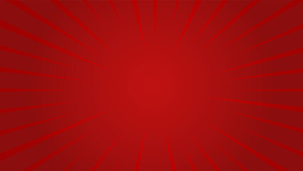 赤色のサンバーストのイラスト