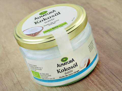 Bio Kokos&ouml;l nativ von Alnatura im Glas
