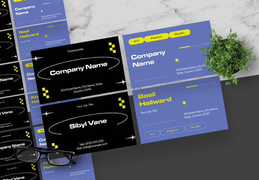 Black And Yellow BusinessCard